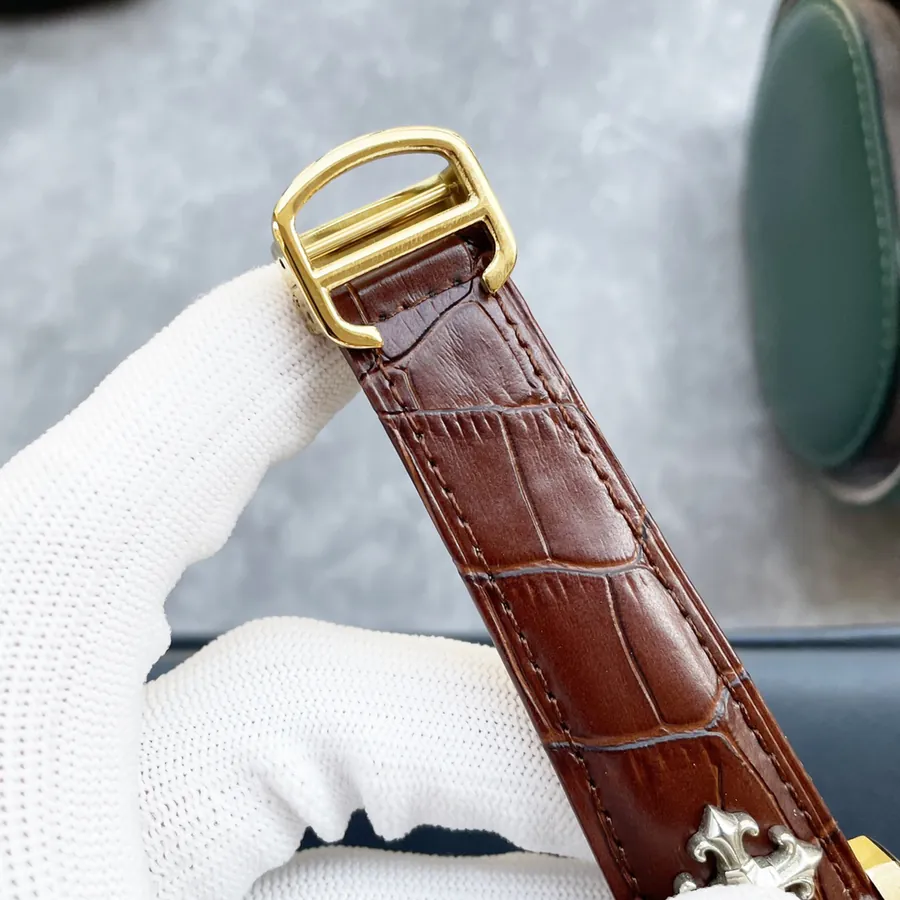 Cartier Men's Luxury Watch with Large Bezel and Moon Phase