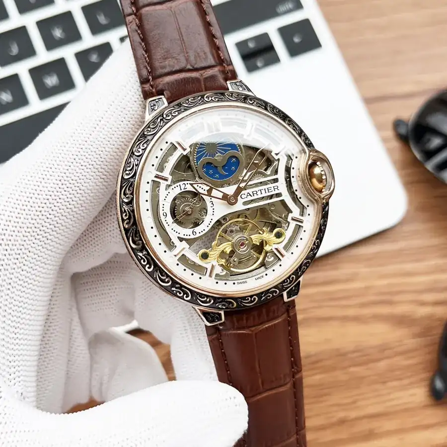 CARTIER Men's Watch with Gold and Silver Pricing