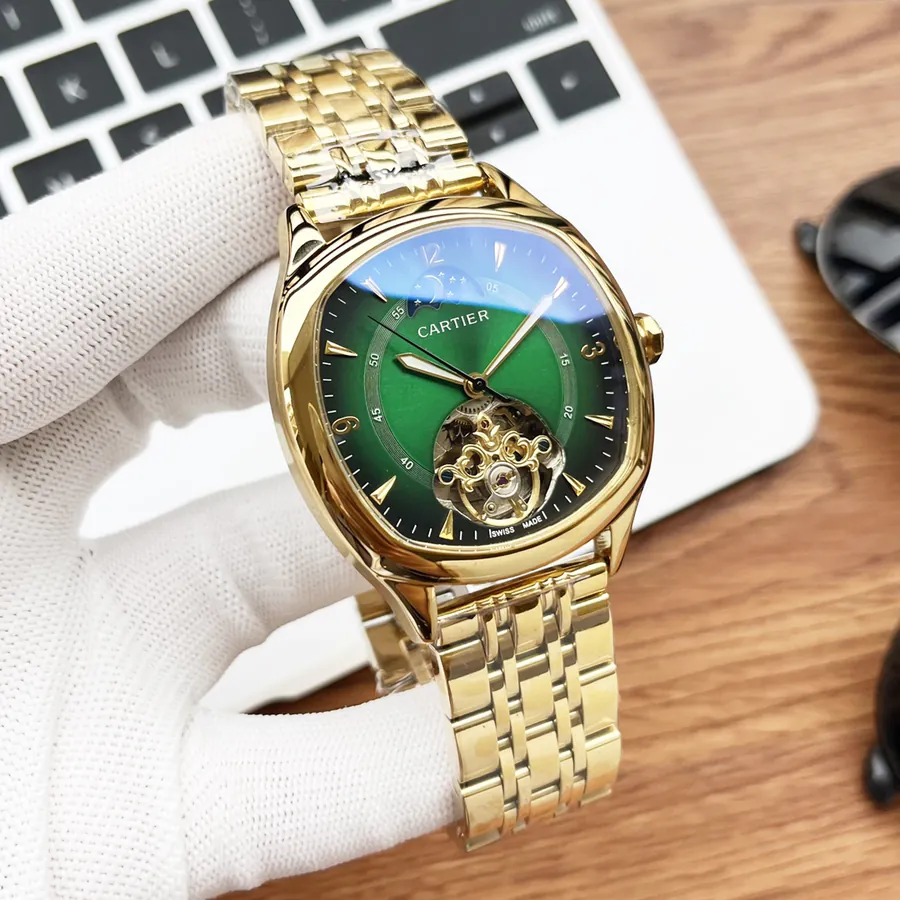 Cartier Men's Watch with Gold and Silver Finish