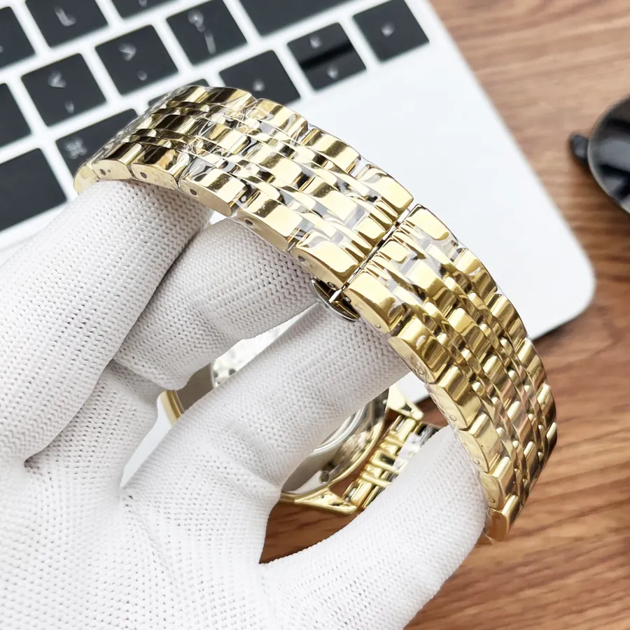 Cartier Men's Watch with Gold and Silver Finish