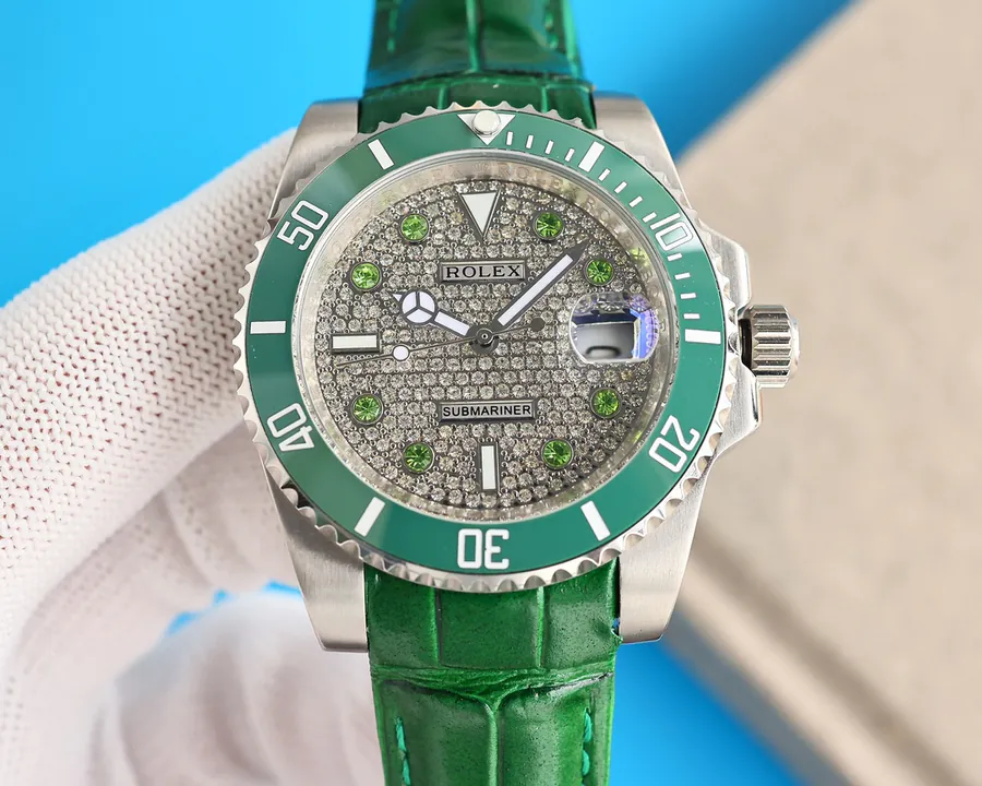 Rolex Luxury Watch Classic Submariner Inspired with Premium Natural Dial