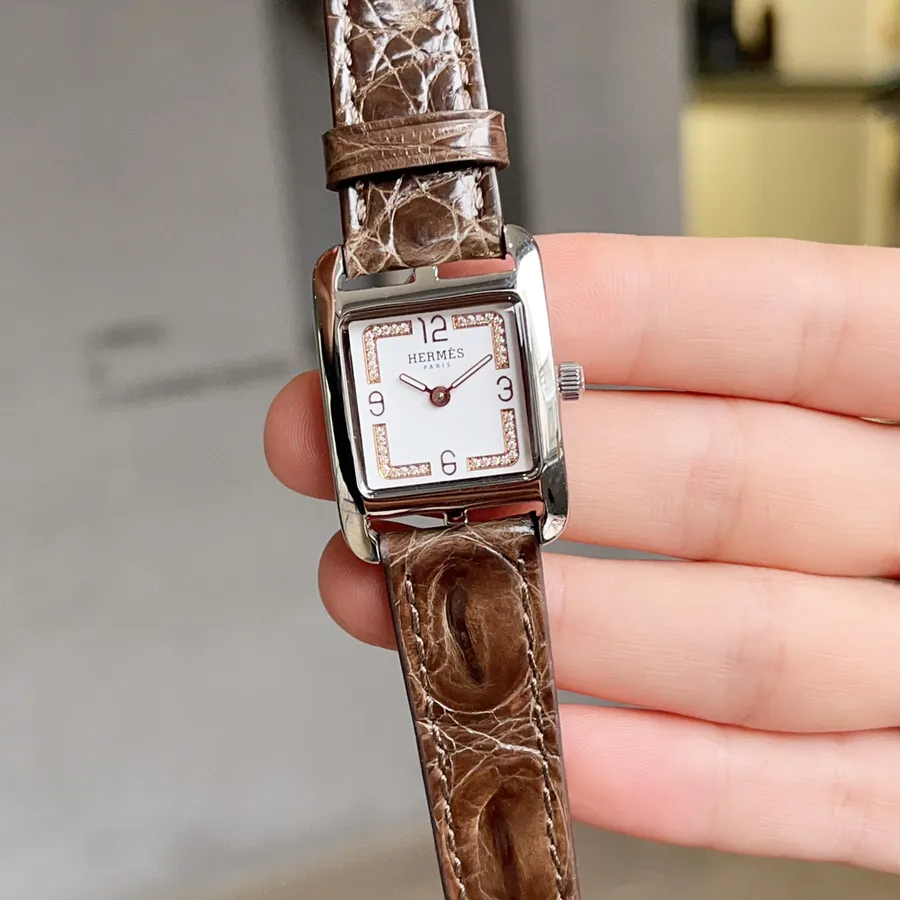 Hermès HEURE H Square Dial Watch