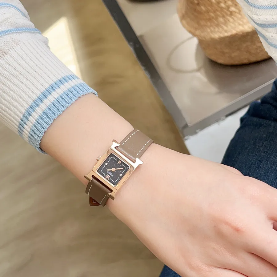 Heure H Watch with Feather Embellishment, Starry Dial
