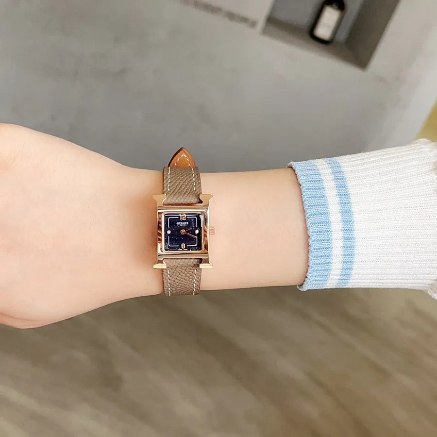 Heure H Watch with Feather Embellishment, Starry Dial