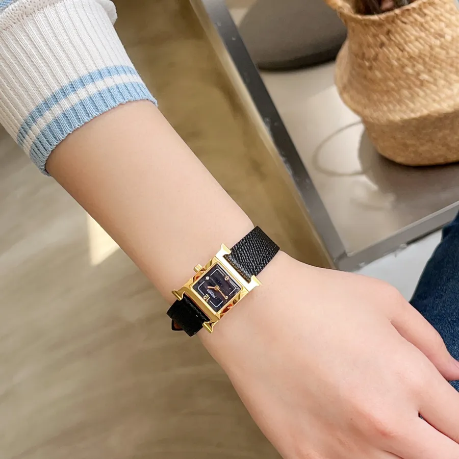Heure H Watch with Feather Embellishment, Starry Dial