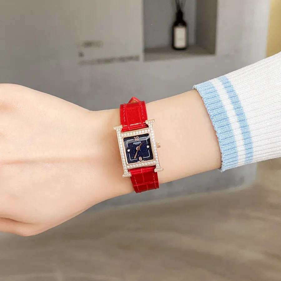 Heure H Watch with Feather Embellishment, Starry Dial