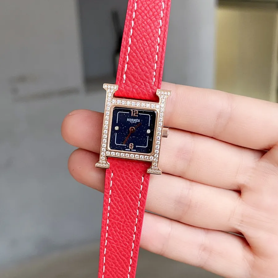 Heure H Watch with Feather Embellishment