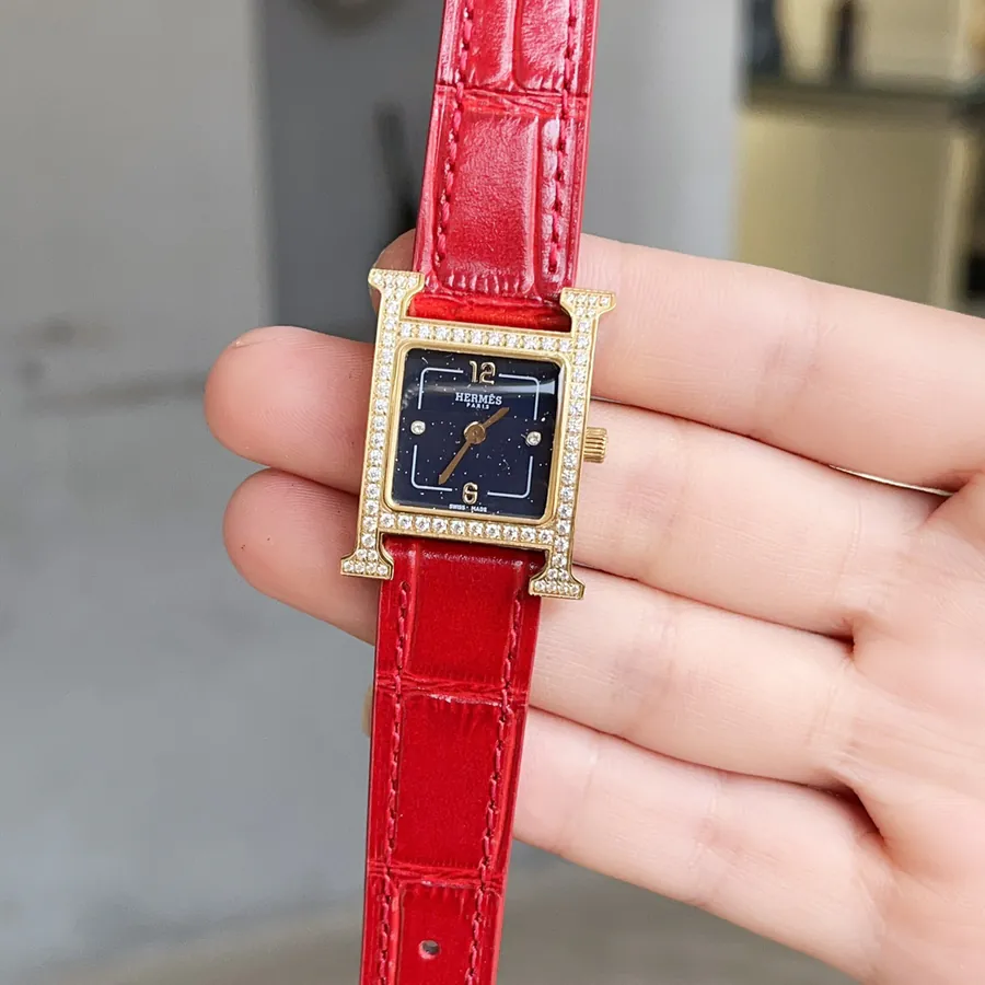 Heure H Watch with Feather Embellishment