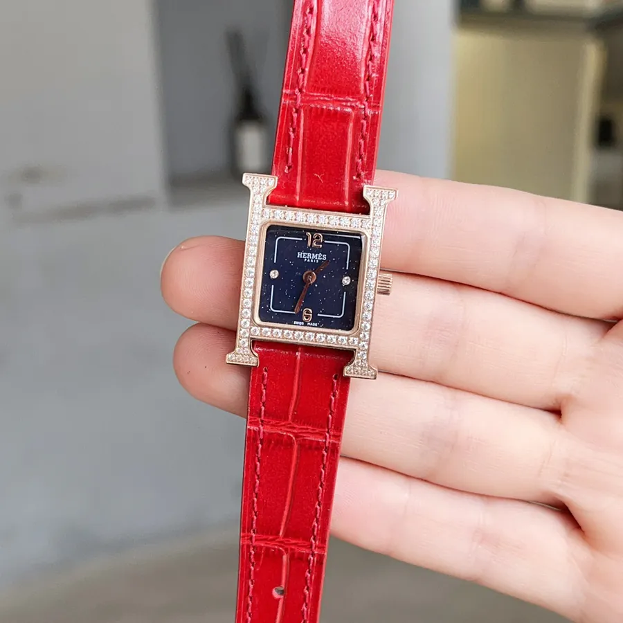 Heure H Watch with Feather Embellishment