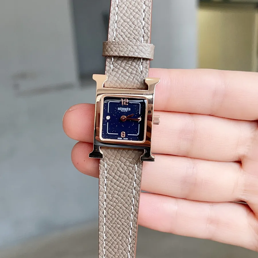 Heure H Watch with Feather Embellishment