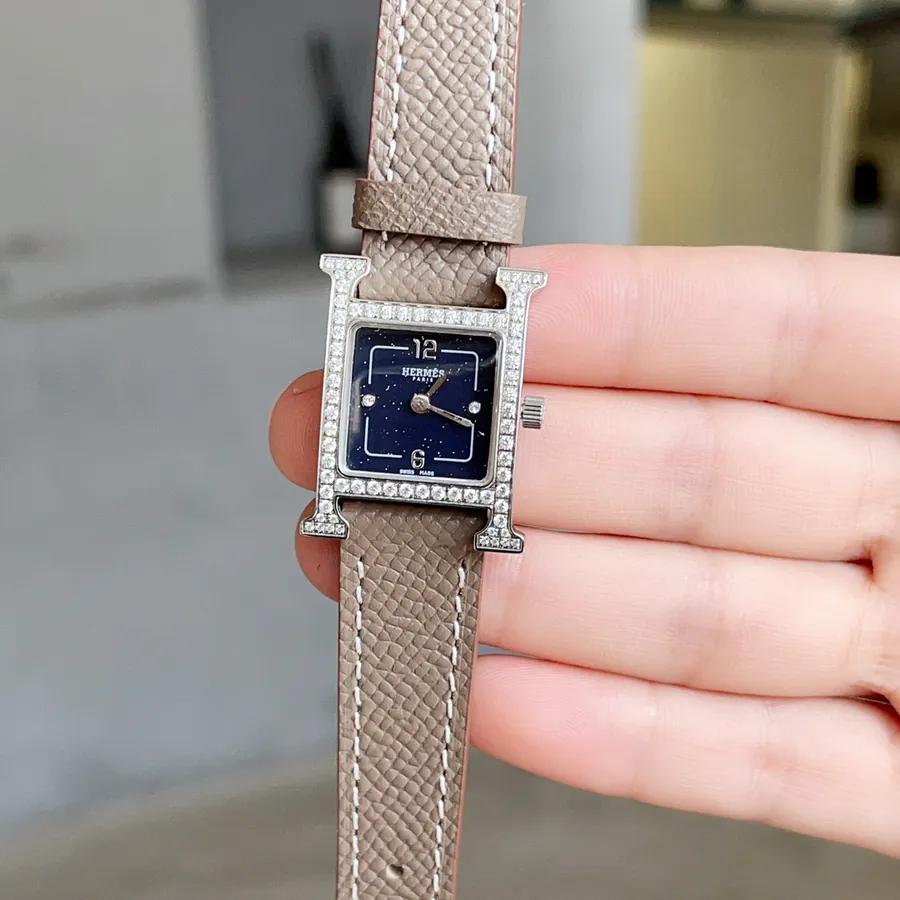 Heure H Watch with Feather Embellishment