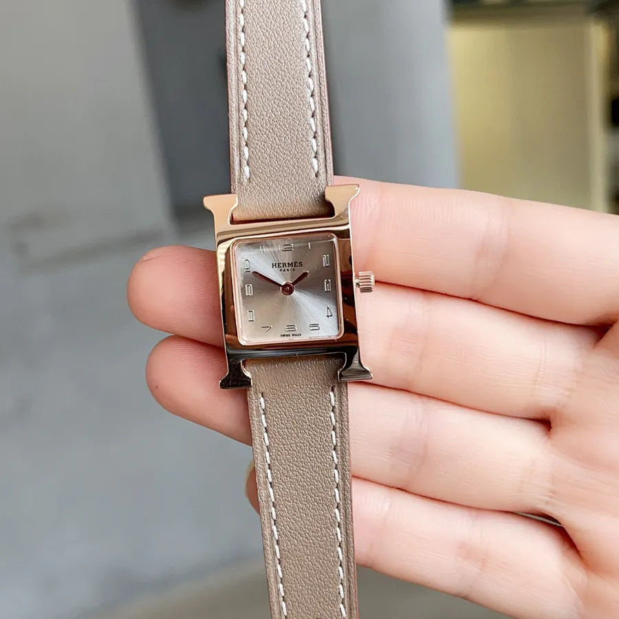 Heure H Watch with Feather Embellishment, Small Size