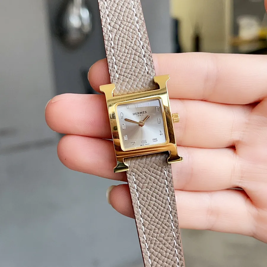Heure H Watch with Feather Embellishment, Small Size