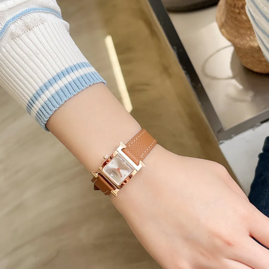 Heure H Watch with Feather Embellishment, Small Size