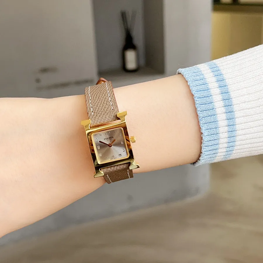 Heure H Watch with Feather Embellishment, Small Size