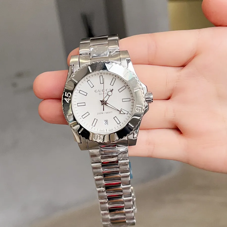 Gucci Dive Watch Neutral Design, Mirror Finish, 40mm