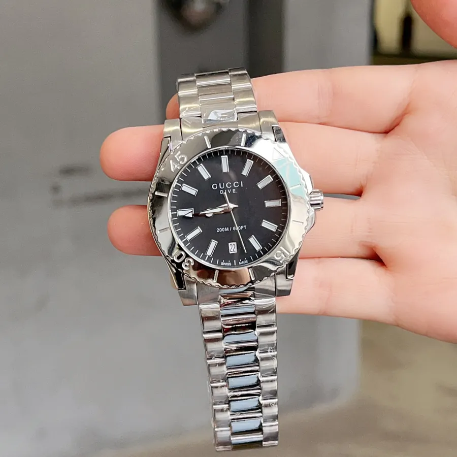 Gucci Dive Watch Neutral Design, Mirror Finish, 40mm