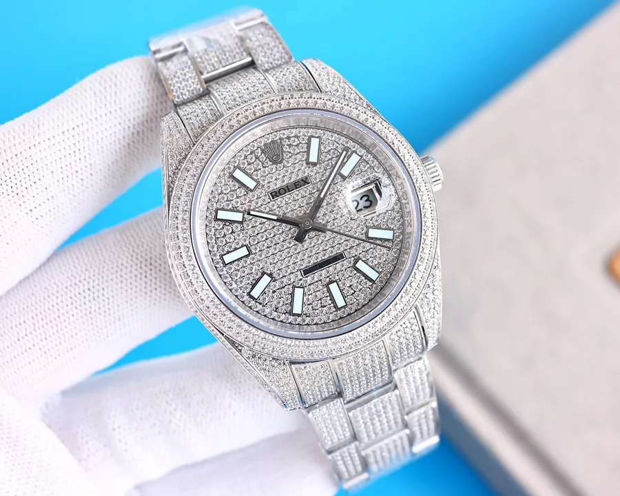 Rolex Datejust 41mm Full Diamond Artisan Watch