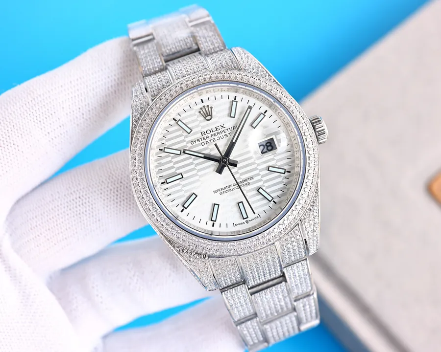 Rolex Datejust 41mm Full Diamond Artisan Watch