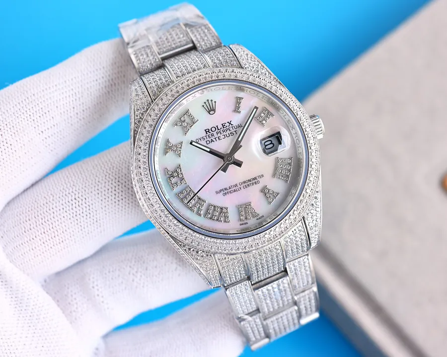 Rolex Datejust 41mm Full Diamond Artisan Watch