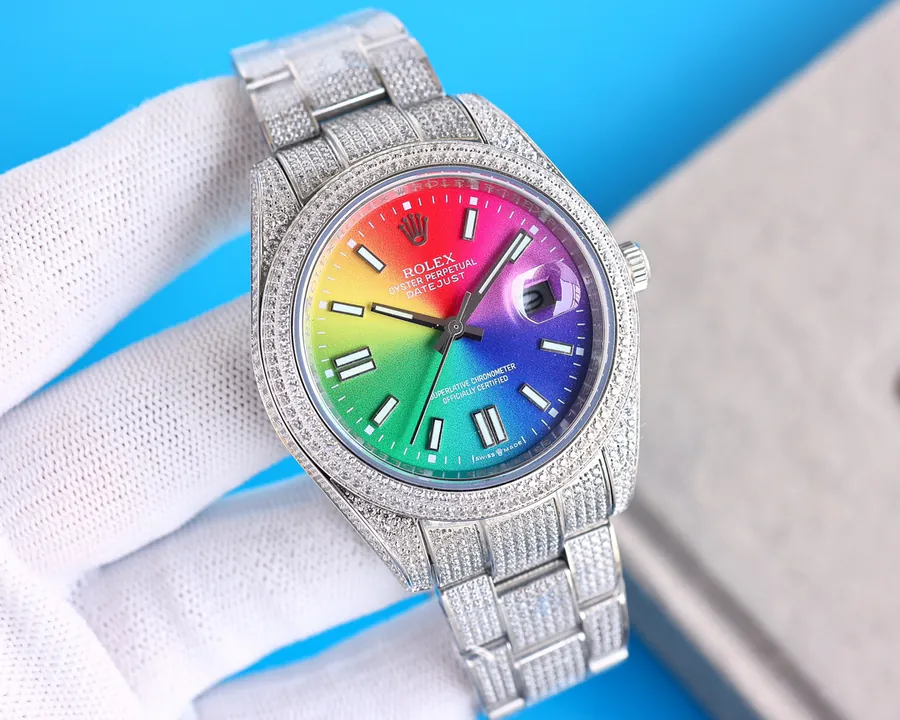 Rolex Datejust 41mm Full Diamond Artisan Watch