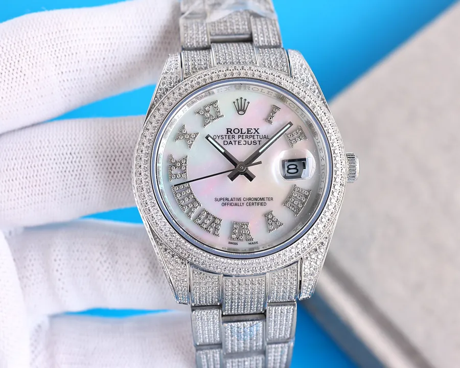 Rolex Datejust 41mm Full Diamond Artisan Watch