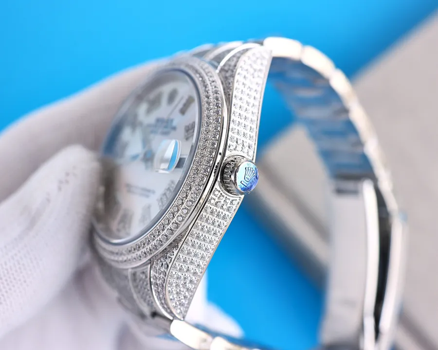 Rolex Datejust 41mm Full Diamond Artisan Watch