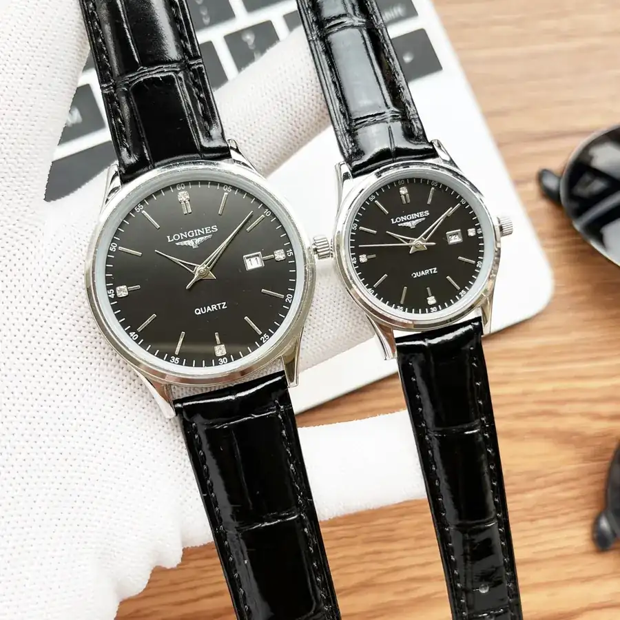 Longines情侣对表 316精钢表壳与小牛皮表带
