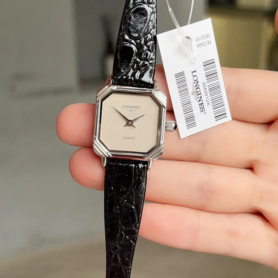 Vintage Longines Black Gold Watch Timeless Elegance