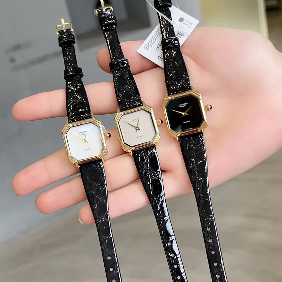 Vintage Longines Black Gold Watch Timeless Elegance