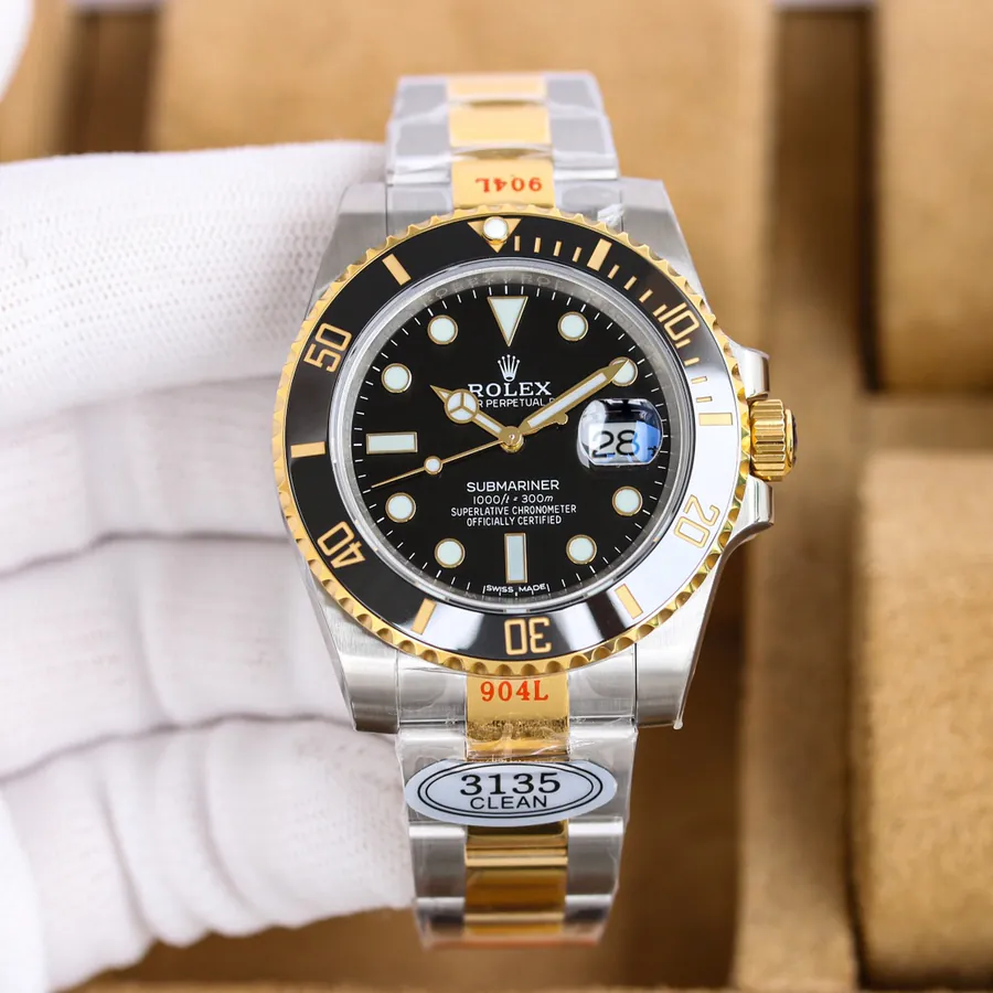 Rolex Oyster Perl Black Dial Watch