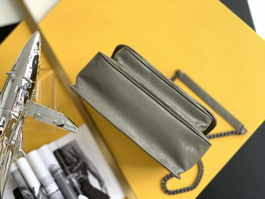 Niki Bucket Bag Silver Chain Medium Size