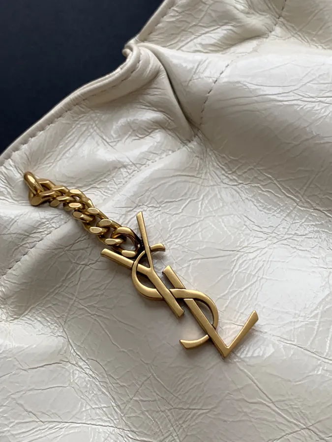 Mini Leather Shoulder Bag with Chain Details