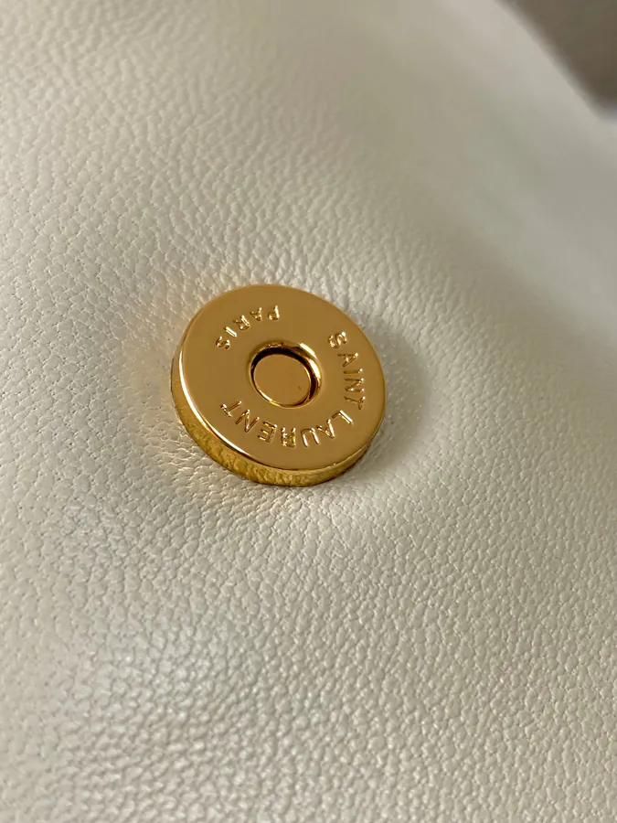 Calyposo Chain Bag Italian Lamb Leather, Y Brand Logo and Hardware