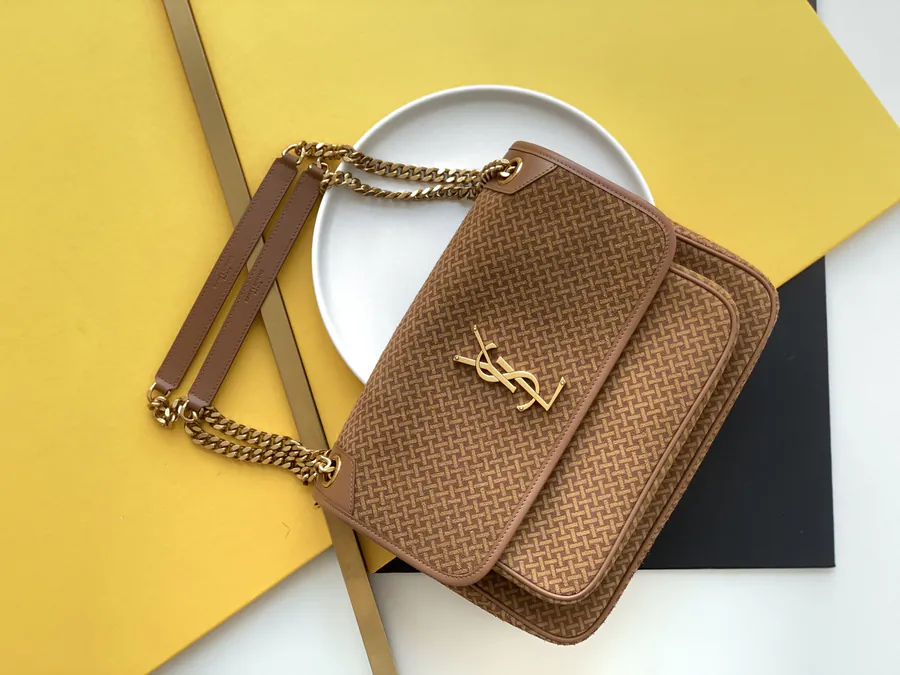 P720 Niki Family Latest Derivative Grained Print Bucket Bag