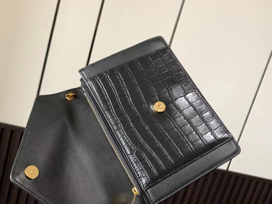 GABY Mini Envelope Bag in Grained Calfskin