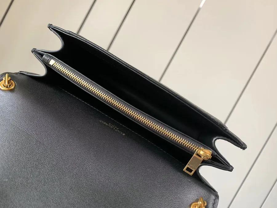 GABY Mini Envelope Bag in Grained Calfskin