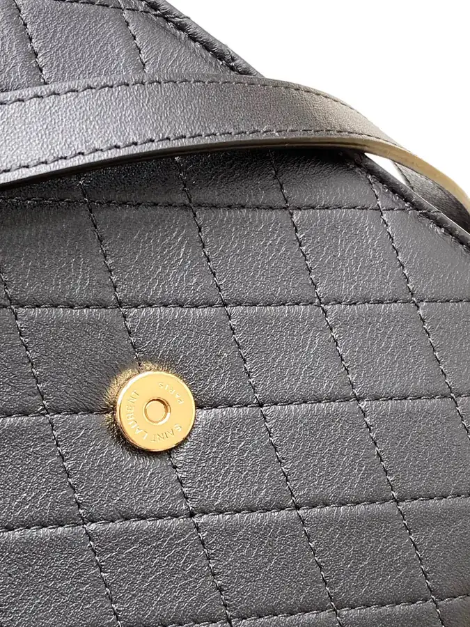 GABY Mini Envelope Bag Italian Lamb Leather, Full Leather, Metal Logo, Detachable Straps