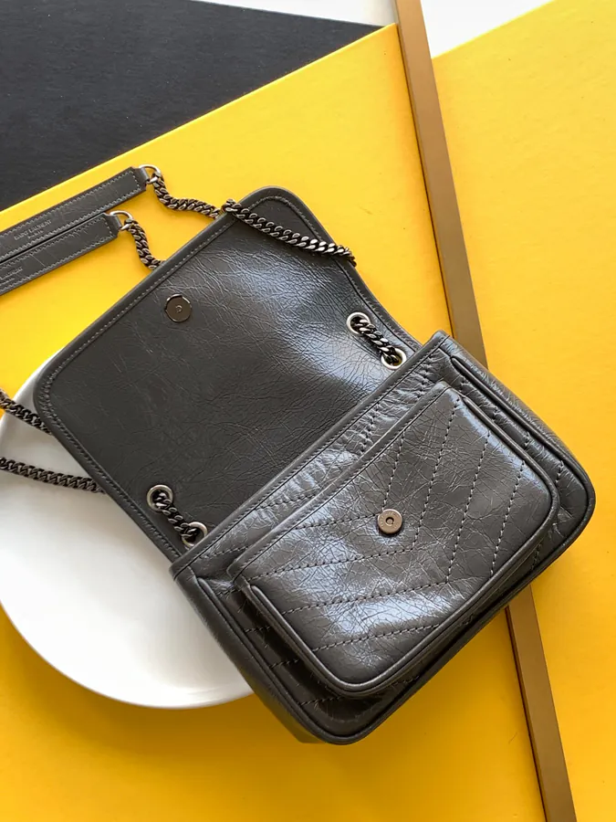 YSL Saint Laurent Baby Niki in Grained Calfskin