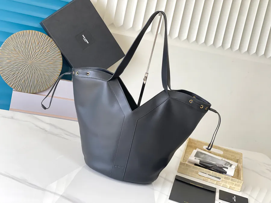 Y Large Grained Calfskin Hobo Bag