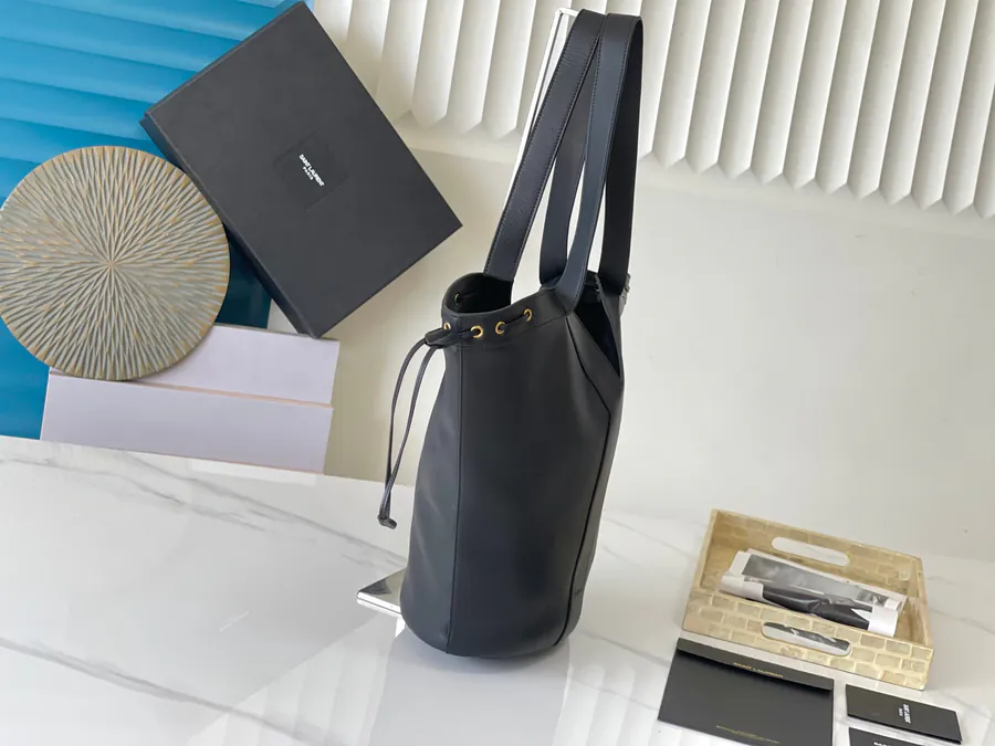 Y Large Grained Calfskin Hobo Bag