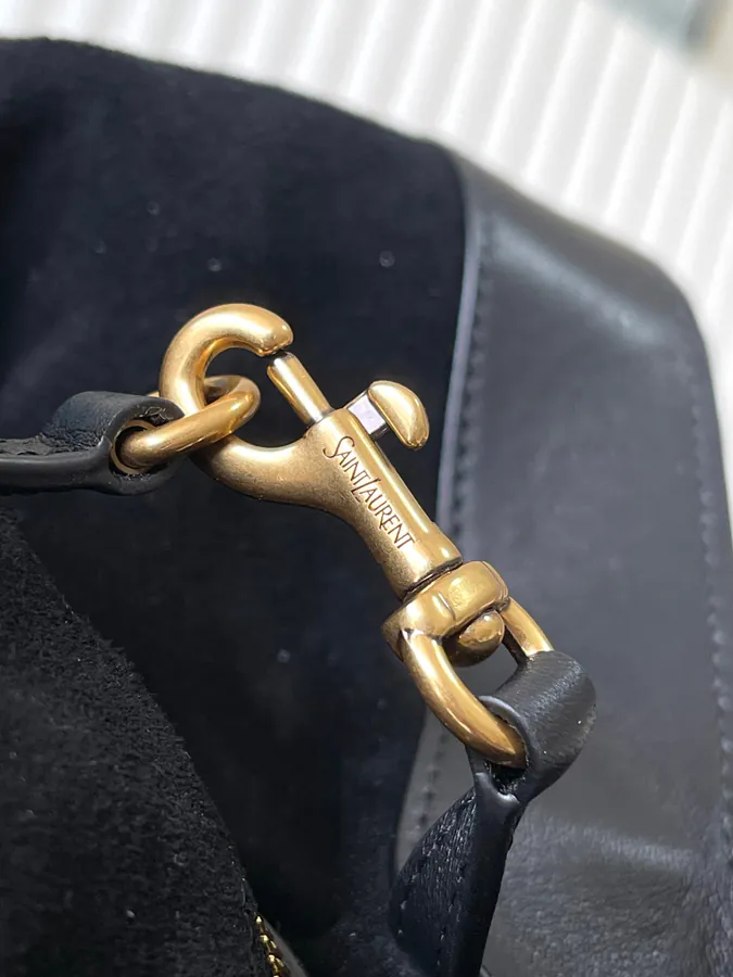 Y Large Grained Calfskin Hobo Bag