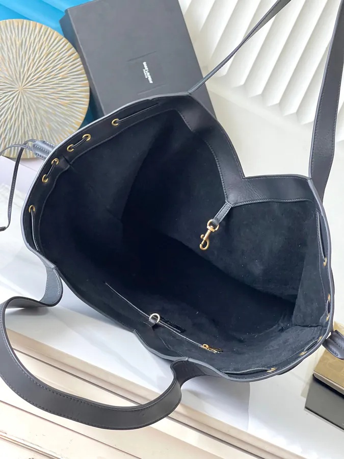Y Large Grained Calfskin Hobo Bag