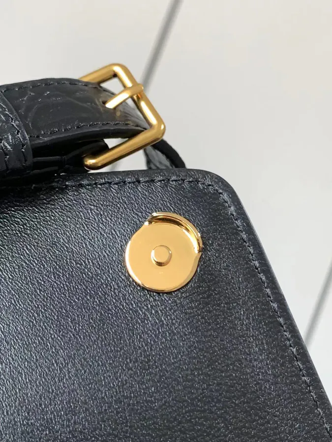 YSL Premium Original Leather Square Check Tote