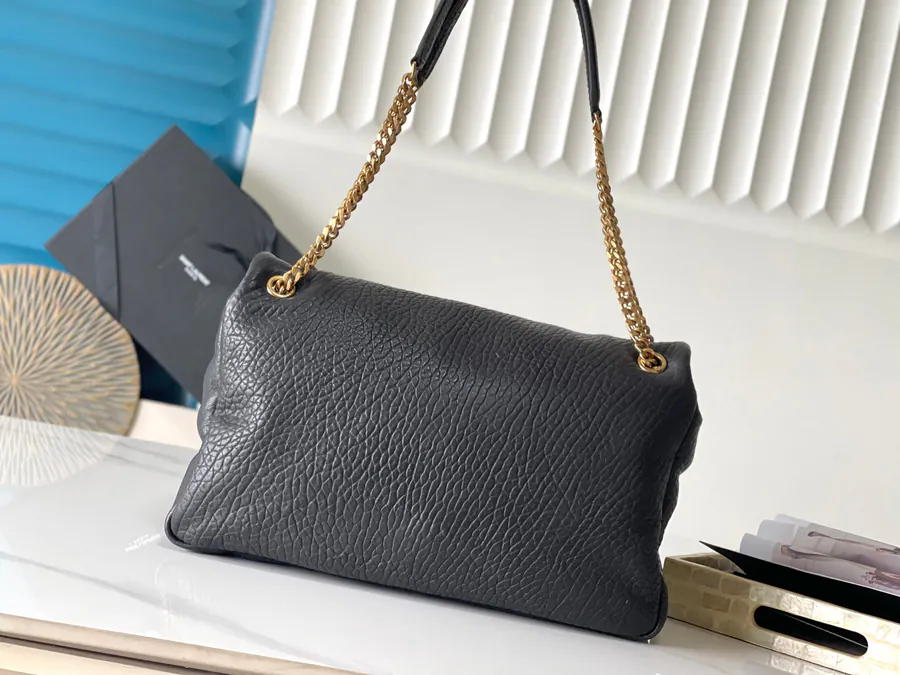 CalyPSO Elephant Pattern Calfskin Chain Bag