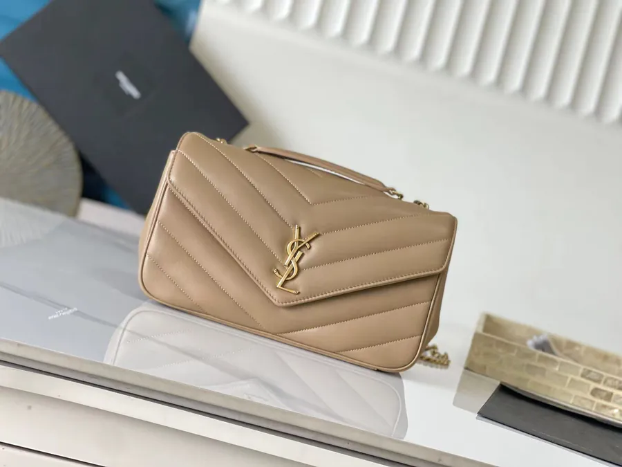 Lou Lou Large Handbag with Grained Calfskin