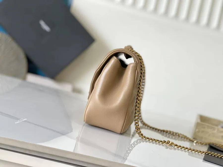 Lou Lou Large Handbag with Grained Calfskin