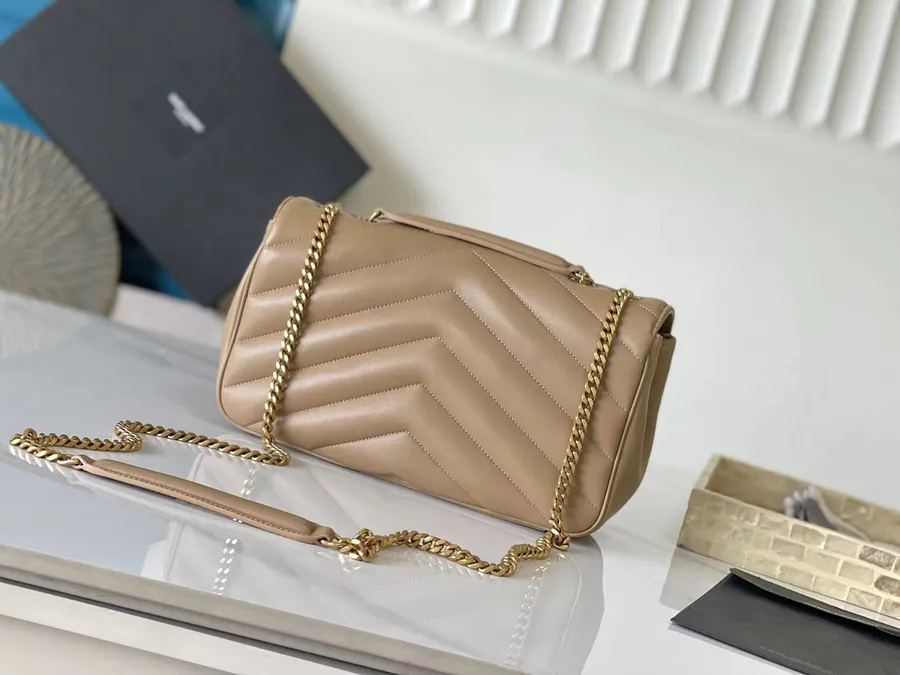 Lou Lou Large Handbag with Grained Calfskin