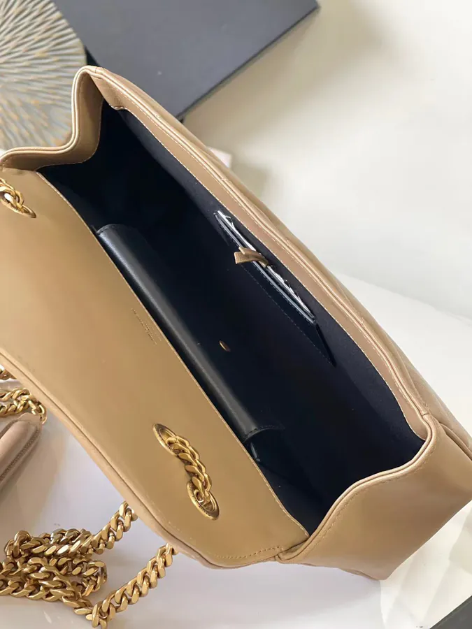 Lou Lou Large Handbag with Grained Calfskin