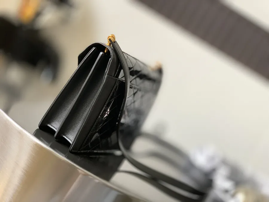 GABY Mini Envelope Bag in Grained Calfskin